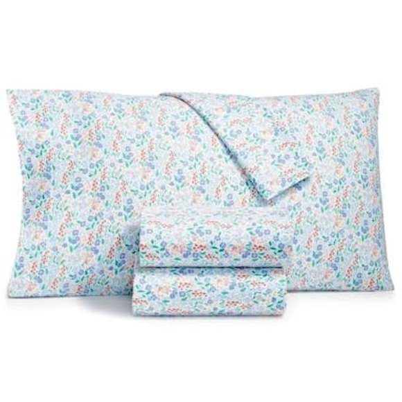 WHIM by Martha Stewart Collection Flannel Cotton 4-PC. Full Sheet Set - Picture 1 of 2
